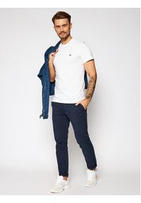Lacoste T-Shirt TH2038 Biały Regular Fit. Kolor: biały. Materiał: bawełna