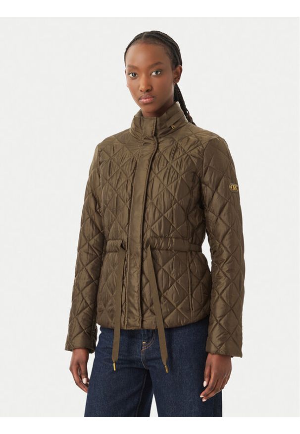 MICHAEL Michael Kors Kurtka przejściowa MT520IB3SB Khaki Regular Fit. Kolor: brązowy. Materiał: syntetyk