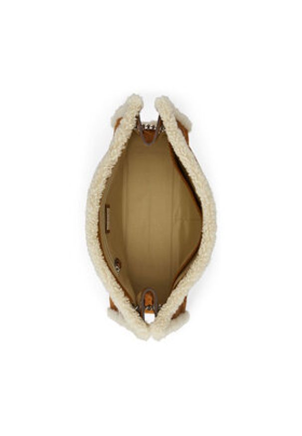 Lauren Ralph Lauren - LAUREN RALPH LAUREN Torebka Large Bradley 431980180001 Brązowy. Kolor: brązowy. Materiał: skórzane, zamszowe