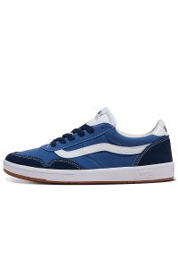 Buty Vans Staple Cruze Too Comfycush VN000CMTLKZ1 - niebieskie. Okazja: na co dzień. Kolor: niebieski. Materiał: zamsz, guma. Szerokość cholewki: normalna