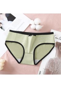 Intica - Figi dziewczęce z ozdobną lamówką na co dzień i specjalne okazje Tamarah. Kolor: zielony. Materiał: materiał