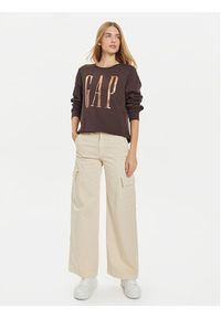 GAP - Gap Bluza 540907-05 Brązowy Relaxed Fit. Kolor: brązowy. Materiał: syntetyk, bawełna #4