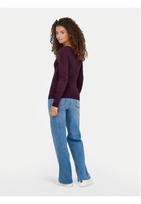 only - ONLY Bluzka Lea 15302647 Fioletowy Slim Fit. Kolor: fioletowy. Materiał: syntetyk #7