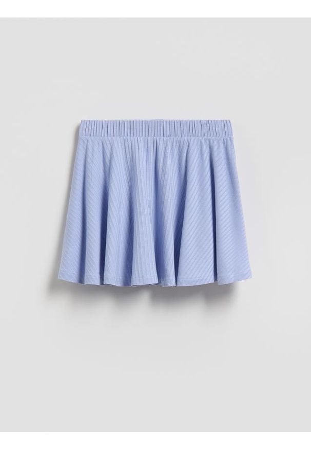 Reserved - Bawełniana spódnica - jasnoniebieski. Kolor: niebieski. Materiał: bawełna