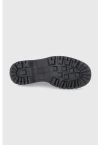 Answear Lab - Półbuty. Nosek buta: okrągły. Zapięcie: sznurówki. Kolor: czarny. Materiał: guma. Obcas: na platformie. Styl: wakacyjny #4