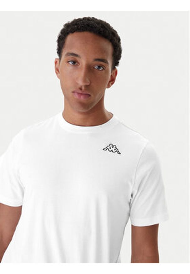 Kappa Komplet t-shirtów Logo Sylvo 322562W Biały Regular Fit. Kolor: biały. Materiał: bawełna