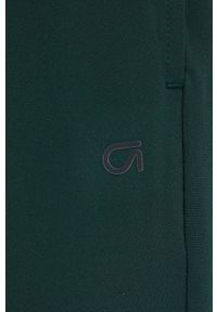 GAP Spodnie dwustronne damskie kolor zielony joggery medium waist. Kolor: zielony. Materiał: materiał #4