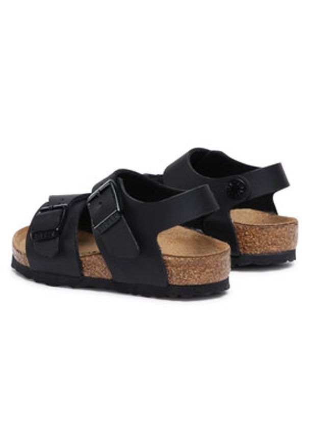 Birkenstock Sandały New York Kids Bs 187603 Czarny. Kolor: czarny. Materiał: skóra
