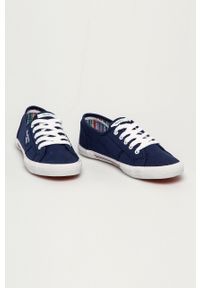 Pepe Jeans - Tenisówki Aberlady. Nosek buta: okrągły. Zapięcie: sznurówki. Kolor: niebieski. Materiał: guma #5