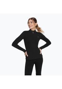 Longsleeve treningowy damski Cardio Bunny Stormy. Kolor: czarny. Długość rękawa: długi rękaw
