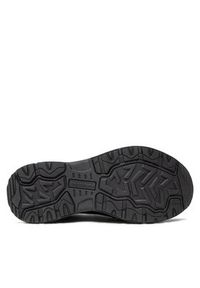 skechers - Skechers Półbuty Rydock 237282/BBK Czarny. Kolor: czarny. Materiał: skóra, zamsz