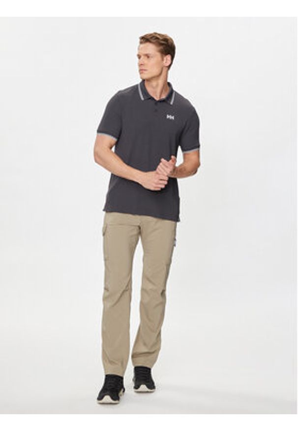 Helly Hansen Polo Kos Polo 34068 Brązowy Regular Fit. Typ kołnierza: polo. Kolor: brązowy. Materiał: syntetyk