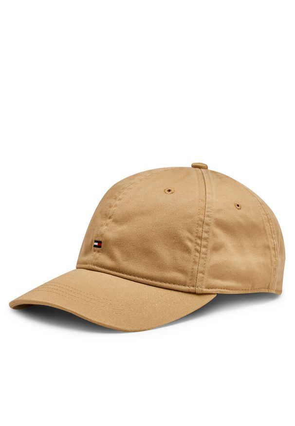 TOMMY HILFIGER - Czapka z daszkiem Tommy Hilfiger. Kolor: beżowy