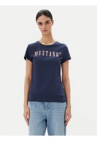 Mustang T-Shirt Loa 1016146 Niebieski Slim Fit. Kolor: niebieski. Materiał: bawełna