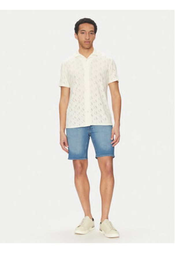 Blend Szorty jeansowe 20718125 Niebieski Regular Fit. Kolor: niebieski. Materiał: bawełna