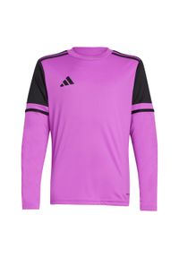 Adidas - Koszulka bramkarska dla dzieci adidas Squadra 25 Long Sleeve. Kolor: czarny, różowy, wielokolorowy. Długość rękawa: długi rękaw. Sport: piłka nożna