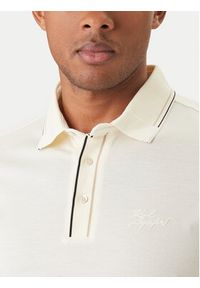 Karl Lagerfeld - KARL LAGERFELD Polo 745002 562200 Écru Regular Fit. Typ kołnierza: polo. Kolor: kremowy. Materiał: bawełna #4