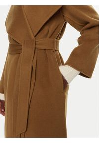 IVY & OAK - IVY OAK Płaszcz wełniany Carrie Rose IO111048 Brązowy Loose Fit. Kolor: brązowy. Materiał: wełna #2