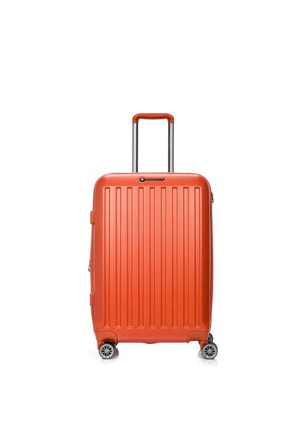 SWISSBAGS - Walizka na kółkach SwissBags Cosmos pomarańczowa - duża 105 l. Kolor: pomarańczowy. Styl: klasyczny