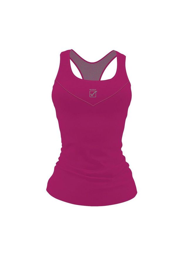 Damski tank top Givova. Kolor: różowy. Styl: sportowy