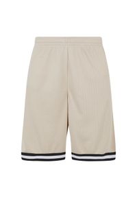 Szorty z dzianiny w paski Urban Classics. Kolor: beżowy. Materiał: dzianina. Długość: krótkie. Wzór: paski. Sezon: lato #1
