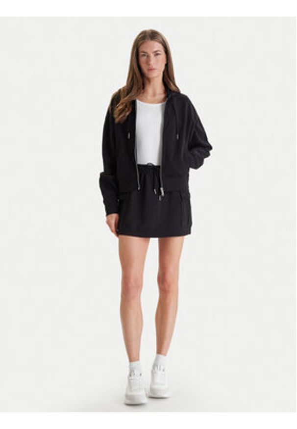 Calvin Klein Jeans Bluza Monogram LV047F208G Czarny Relaxed Fit. Kolor: czarny. Materiał: bawełna