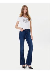 Guess T-Shirt W5YI05 J1314 Biały Regular Fit. Kolor: biały. Materiał: bawełna #4