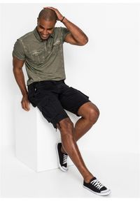 bonprix - Bermudy bojówki Regular Fit. Kolor: czarny #3