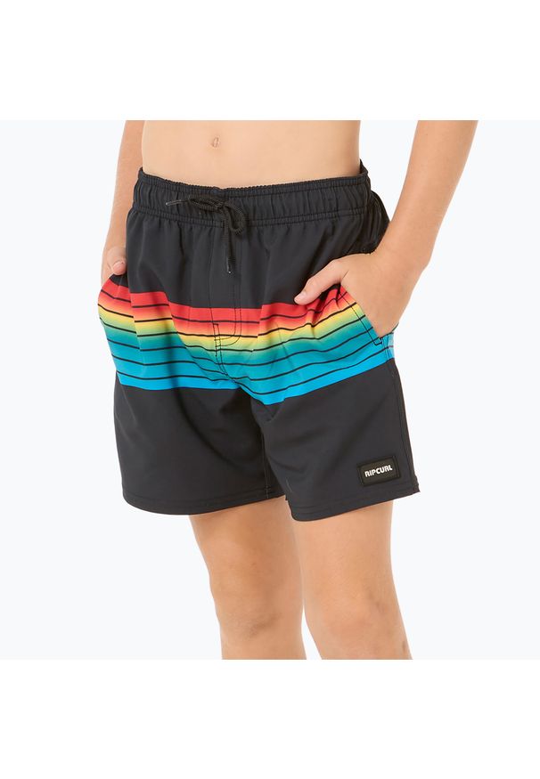 Szorty kąpielowe dziecięce Rip Curl Surf Revival Volley. Kolor: czarny