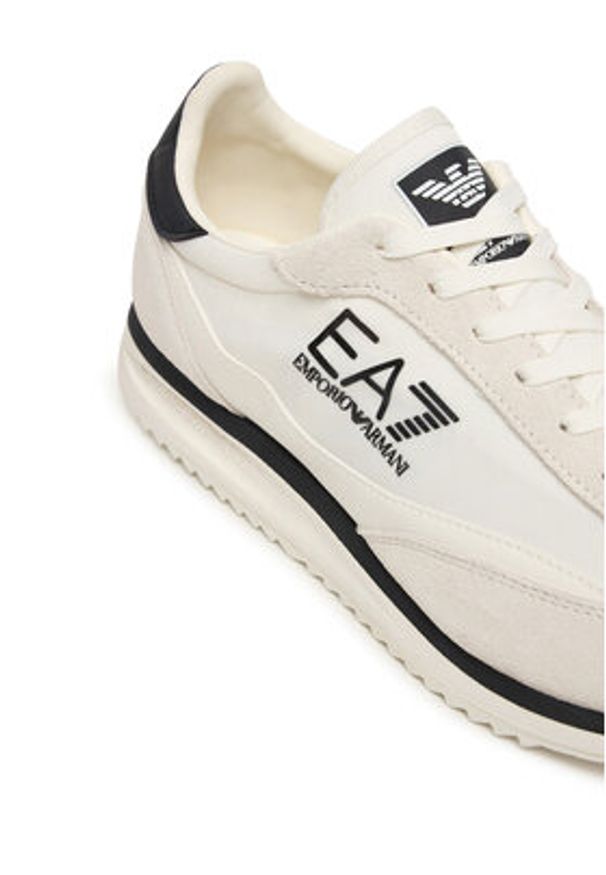 EA7 Emporio Armani Sneakersy 7X000655 AF23106 M0240 Kremowy. Kolor: kremowy. Materiał: materiał