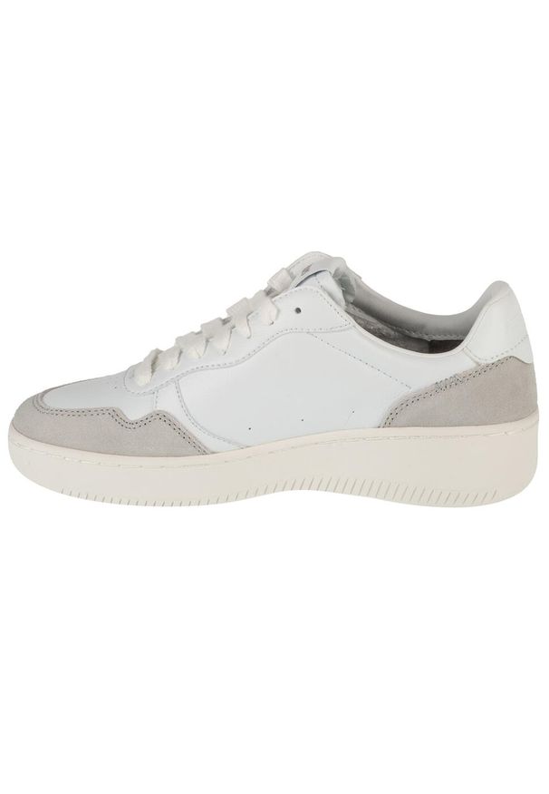 skechers - Buty sportowe Sneakersy damskie, Sport Court 2.0 - On The Block. Kolor: biały. Model: Skechers Sport. Sport: turystyka piesza