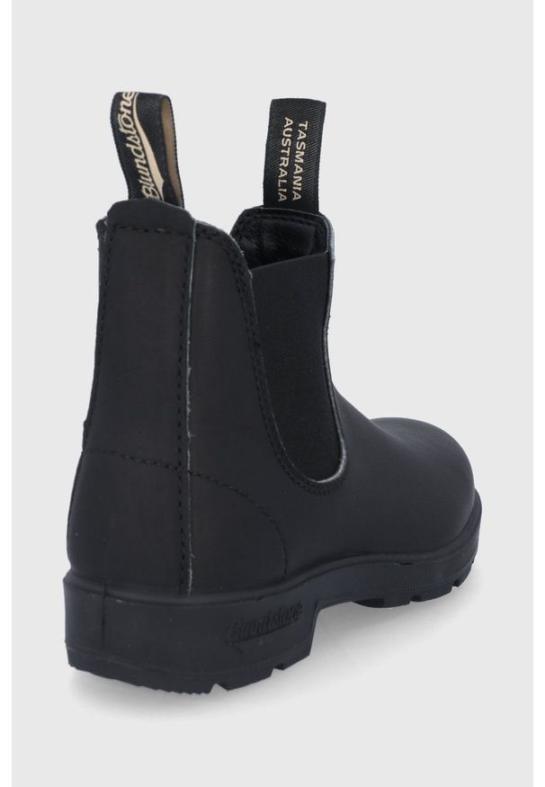 Blundstone - Sztyblety skórzane 510. Nosek buta: okrągły. Kolor: czarny. Materiał: skóra