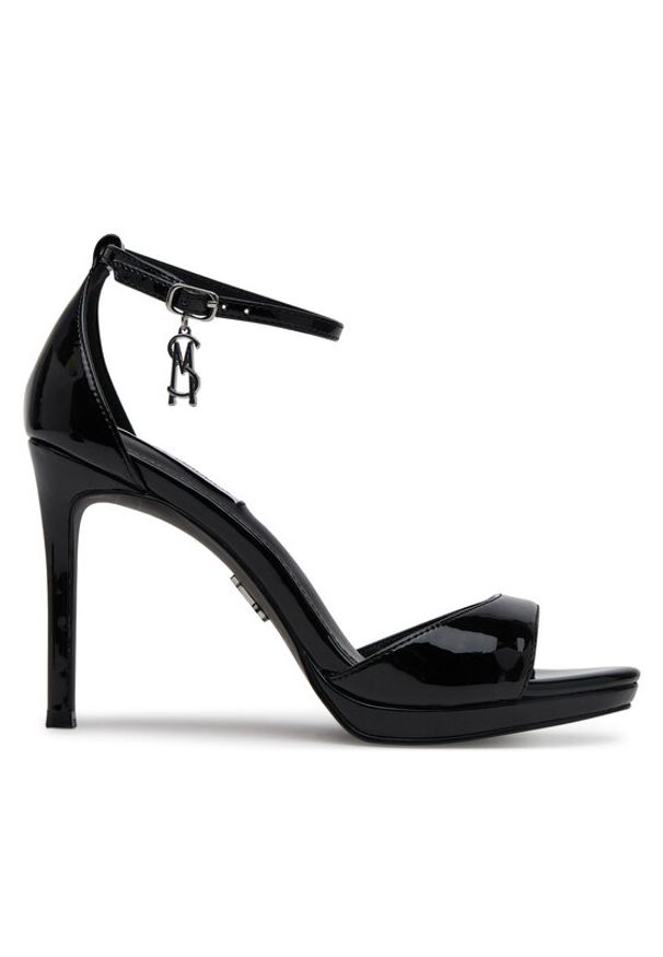 Steve Madden Sandały Evers Heeled s SM11003574 Czarny. Kolor: czarny. Materiał: skóra
