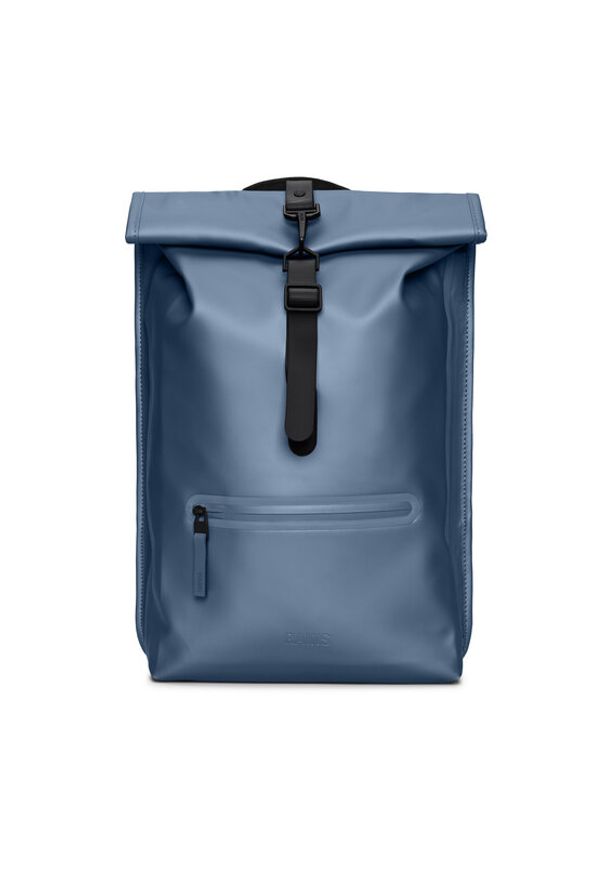 Rains Plecak Rolltop Rucksack W3 13320 Niebieski. Kolor: niebieski. Materiał: materiał