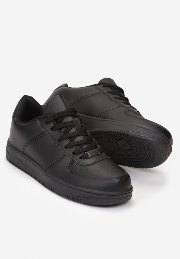 Born2be - Czarne Sneakersy na Grubej Podeszwie Alisiva. Okazja: na co dzień. Kolor: czarny