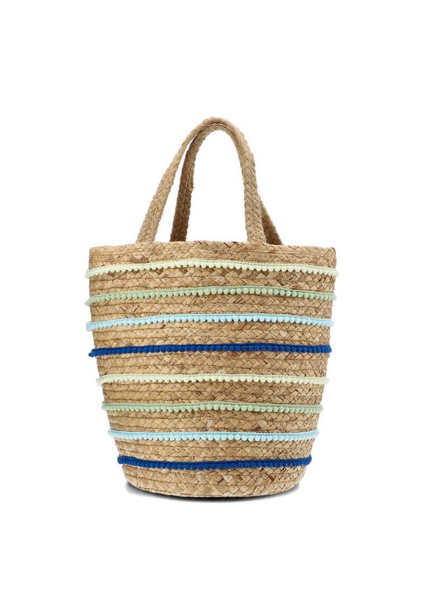 Sca'viola - Gustowana Torebka Damska Sca'Viola W Stylu boho. Kolor: brązowy. Wzór: kolorowy. Sezon: lato. Styl: boho. Rodzaj torebki: na ramię