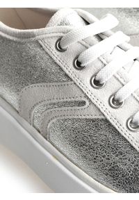 Geox Sneakersy "Ottaya" | D92BYE000CF | Ottaya | Kobieta | Srebrny. Nosek buta: okrągły. Kolor: srebrny. Materiał: skóra #3