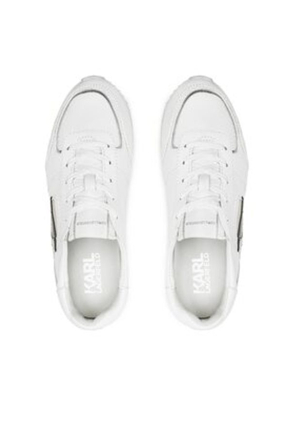 Karl Lagerfeld - KARL LAGERFELD Sneakersy KL61930N Biały. Kolor: biały. Materiał: skóra