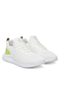 Calvin Klein Jeans Sneakersy Eva Runner Tech Knit YM0YM01293 Biały. Kolor: biały. Materiał: materiał #2