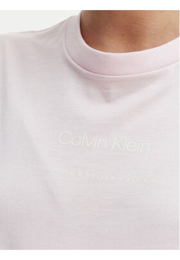 Calvin Klein Jeans T-Shirt Classic LV047C811G Różowy Regular Fit. Kolor: różowy. Materiał: bawełna