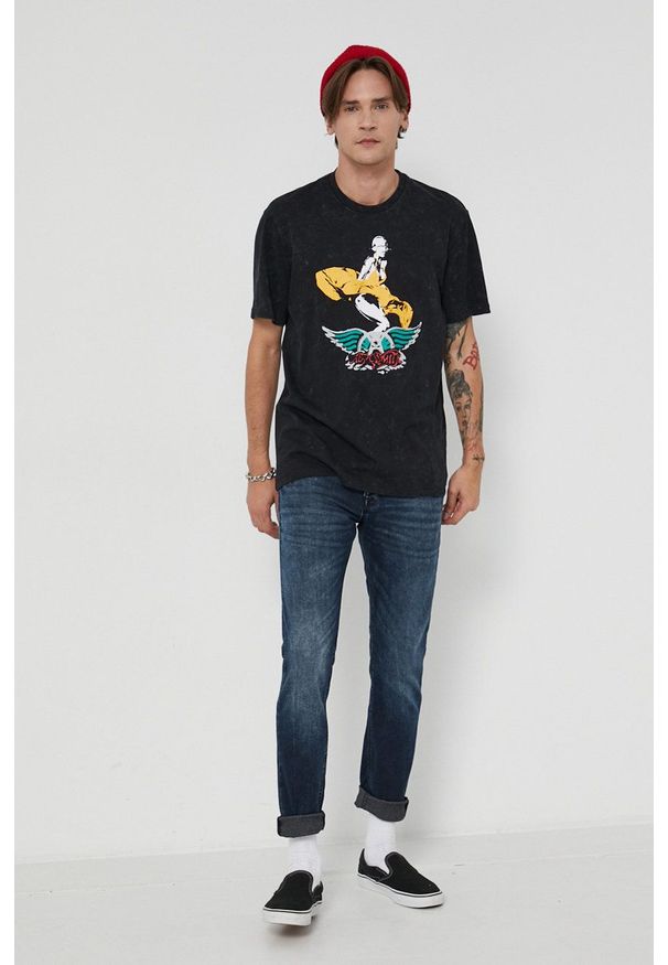 Jack & Jones - Jeansy Glenn. Kolor: niebieski