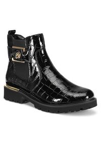 Remonte Botki D8684-03 Czarny. Kolor: czarny. Materiał: skóra #3