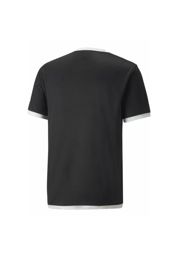 Puma - Koszulka piłkarska męska PUMA teamLIGA Jersey. Kolor: biały, wielokolorowy, czarny. Materiał: jersey. Sport: piłka nożna