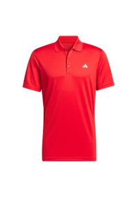 Adidas - Koszulka Adi Performance Polo. Typ kołnierza: polo. Kolor: czerwony. Materiał: materiał