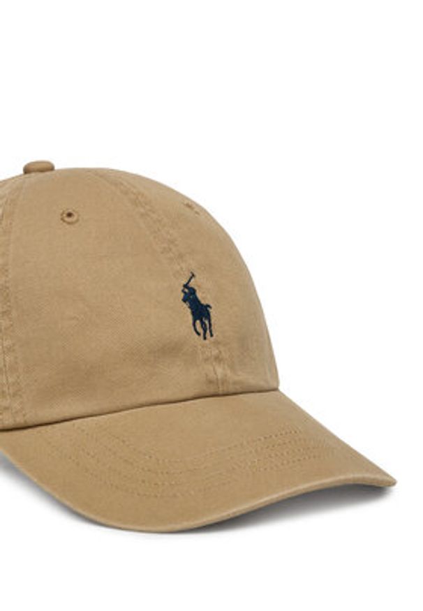 Polo Ralph Lauren Czapka z daszkiem 211912843020 Brązowy. Kolor: brązowy. Materiał: materiał, bawełna