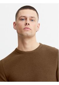 Blend Sweter 20714336 Brązowy Regular Fit. Kolor: brązowy. Materiał: bawełna #2