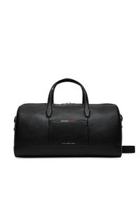 TOMMY HILFIGER - Tommy Hilfiger Torba Th Central Duffle AM0AM13485 Czarny. Kolor: czarny. Materiał: skóra