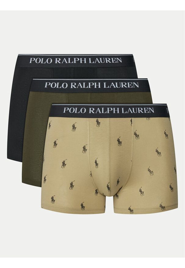 Polo Ralph Lauren Komplet 3 par bokserek 714830299147 Kolorowy. Materiał: bawełna. Wzór: kolorowy