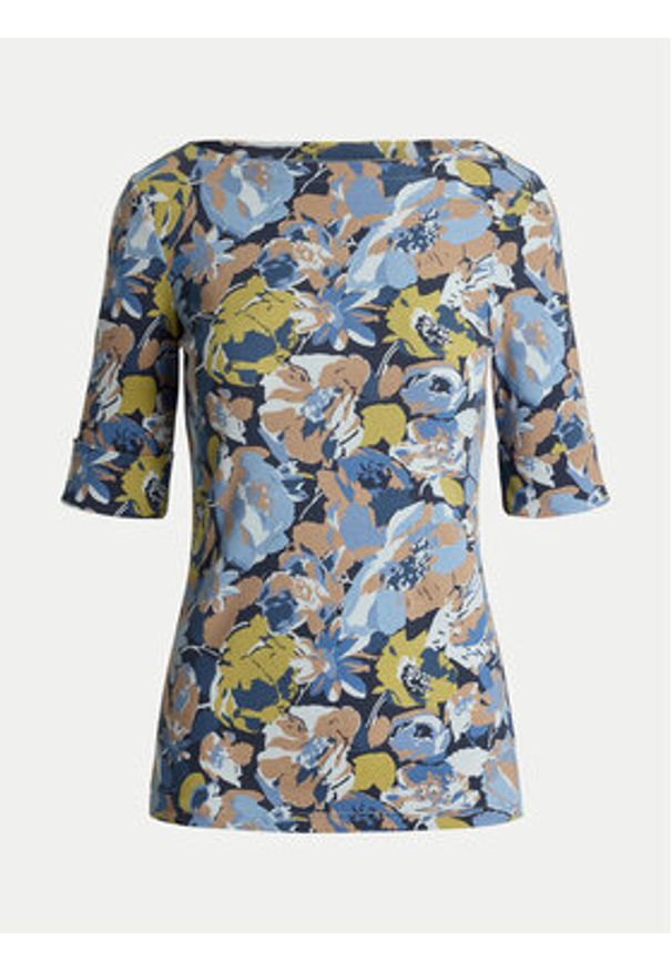 Lauren Ralph Lauren - LAUREN RALPH LAUREN Bluzka 200963890001 Kolorowy Slim Fit. Materiał: bawełna. Wzór: kolorowy