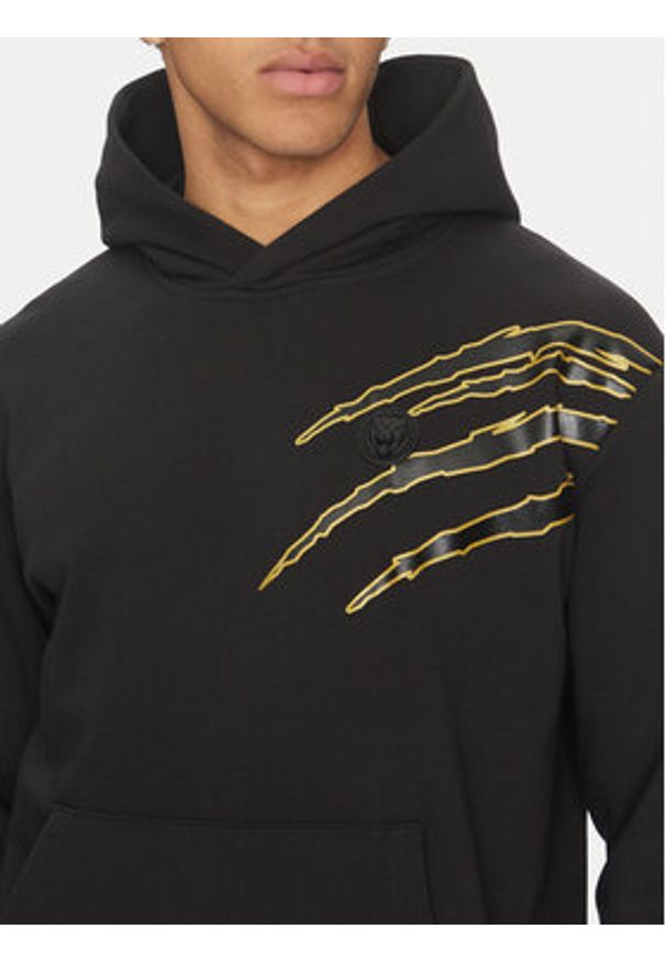 Plein Sport Bluza SAEC MJB3588 STE001N Czarny Relaxed Fit. Kolor: czarny. Materiał: bawełna. Styl: sportowy